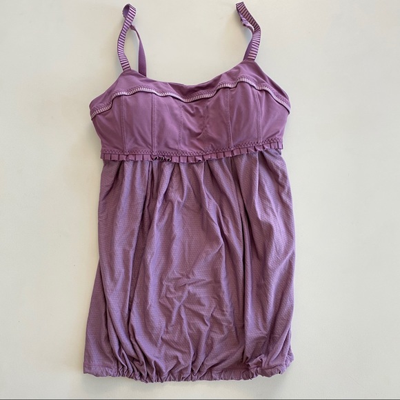 Lululemon Priiti Babydoll Tank Top Purple - Picture 3 of 8